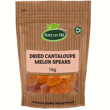Dried Cantaloupe Melon Spears (Sweetened)
