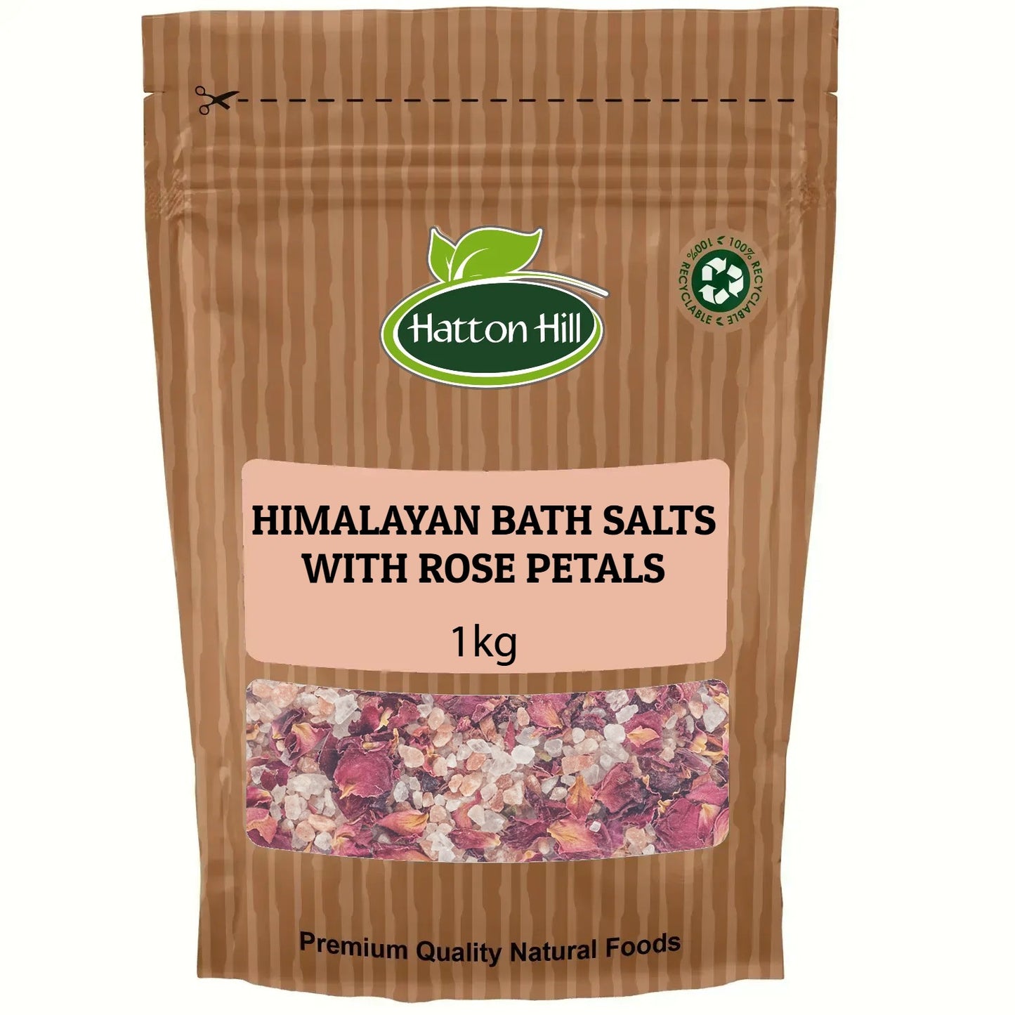 Himalayan Bath Salts with Rose Petals